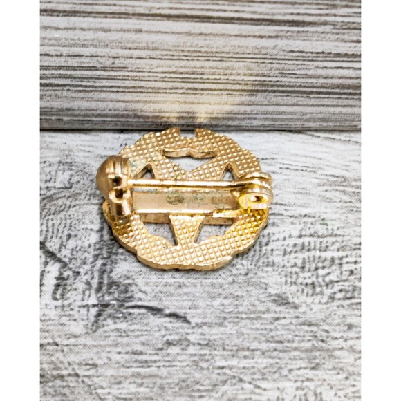 Masonic Goldtone Enamel PIN EASTERN STAR 50 Year - Picture 2 of 2